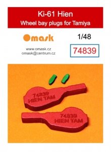 Omask 74839 Ki-61 Hien wheel bay plugs (for Tamiya 61115, 25424, 25203 ) 1/48