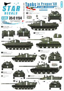 Star Decals 35-C1154 Tanks in Prague 1968 1/35