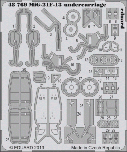 Eduard 48769 MiG-21F-13 undercarriage 1/48 Trumpeter