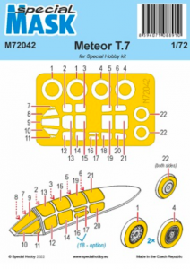 Special Hobby M72042 Meteor T Mk.7 maska SPH 1/72