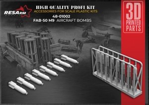 RESArm 48-01002 FAB-50 M9 high-explosive aerial bomb (3D resin printing) 1/48
