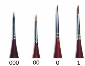 Italeri 52251 Sable Hair Pędzel z włosia 000