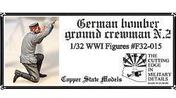 Copper State Models F32-015 German bomber ground crewman N.2 1:32