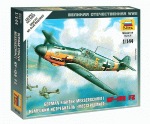 Zvezda 6116 German Fighter Messershmitt BF-109 F2 (1:144)