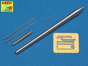 Aber 72L-51 Zestaw 2 Luf do niemieckiego ciężkiego czołgu MAUS / Set of 2 barrels for German Heavy Tank MAUS 1/72