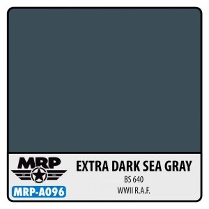 Mr. Paint MRP-A096 WWII RAF - Extra Dark Sea Grey (BS 640) - aqua colors - 17ml