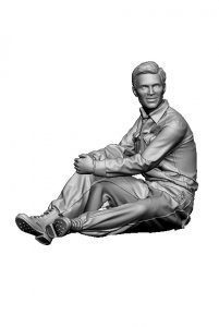 Glowel Miniatures 35059 German Tank Crewman Sitting (1 Figure, 3D Printed) 1/35