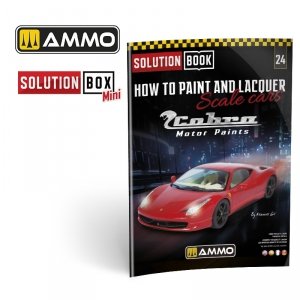 AMMO of Mig Jimenez 6604 SOLUTION BOOK 24 – How to Paint and Lacquer scale cars (Multilingual Book)