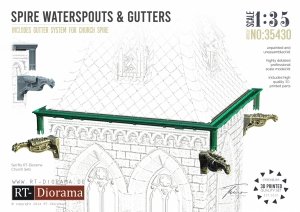 RT-Diorama 35430 Spire Waterspouts & Gutters 1/35