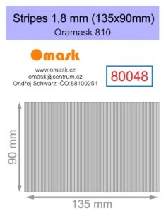 Omask 80048 Stripes 1,8 mm (135x90mm) Oramask foil