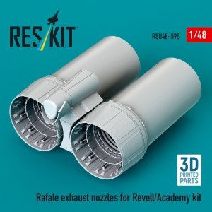 RESKIT RSU48-0595 Rafale exhaust nozzles for Revell/Academy kit (3D Printed) (1/48)