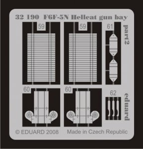Eduard 32190 F6F-5N gun bay 1/32 TRUMPETER