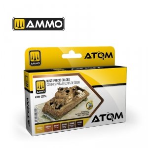 AMMO of Mig Jimenez 20714 ATOM Rust Effects Colors Set 6x20ml