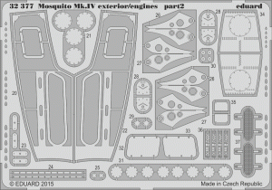 Eduard 32377 Mosquito Mk. IV exterior/ engines 1/32 HK MODELS