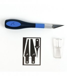 ARTESANIA LATINA 27047-1 Nóż ergonomiczny z ostrzami i aplikatorem kleju