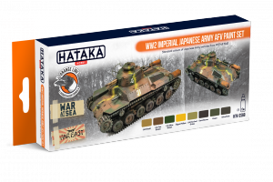 Hataka HTK-CS69 ORANGE LINE – WW2 Imperial Japanese Army AFV paint set (8x17ml)