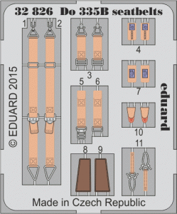 Eduard 32826 Do 335B seatbelts 1/32 HK Models