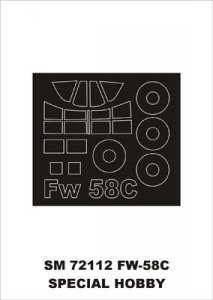 Montex SM72112 Fw-58C SPECIAL HOBBY