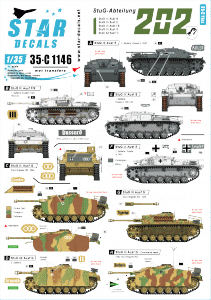Star Decals 35-C1146 StuG-Abt. 202 1/35