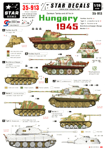 Star Decals 35-913 German Tanks in Hungary 1945 1/35