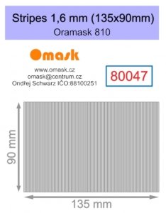 Omask 80047 Stripes 1,6 mm (135x90mm) Oramask foil