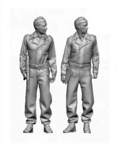 Glowel Miniatures 48009 WSS Tank Crew 44-45 1/48