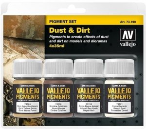 Vallejo 73190 Pigment Set Dust & Dirt 4x35ml