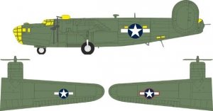 Eduard CX701 B-24D US national insignia AIRFIX 1/72