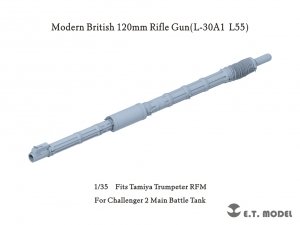 E.T. Model P35-346 Modern British Challenger2 MBT 120mm Rifle Gun(L-30A1 L55) 1/35