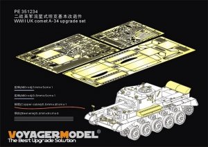 Voyager Model PE351234 WWII UK comet A-34 upgrade set For TAMIYA 35380 1/35