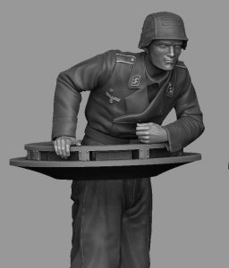 Panzer Art FI35-125 Voran! StuG commander in action 1/35
