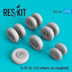 RESKIT RS72-0369 TU-95 (TU-142) WHEELS SET (WEIGHTED) 1/72