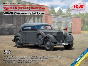 ICM 35542 Typ 320 (W142) Soft Top WWII German staff car 1/35