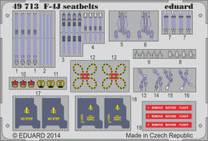 Eduard 49713 F-4J seatbelts 1/48 ACADEMY
