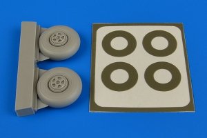 Aires 7346 Beaufighter wheels five spoke paint masks 1/72 Airfix