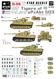 Star Decals 35-916 Tigers of sPzAbt 503 3 1/35