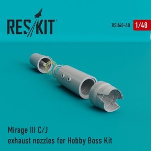 RESKIT RSU48-0060 Mirage III C/J exhaust nozzles for Hobby Boss kit 1/48