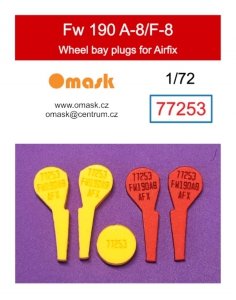 Omask 77253 Fw 190 A-8/F-8 wheel bay foam plugs (for Airfix) 1/72