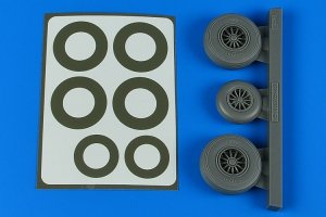Aires 4867 B-26K Invader wheels paint masks late 1/48 ICM