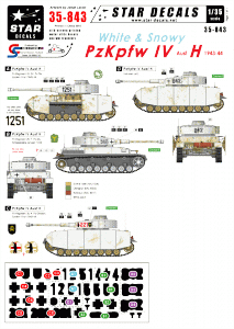 Star Decals 35-843 White and Snowy PzKpfw IV  1/35
