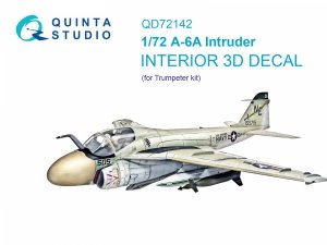 Quinta Studio QD72142 A-6A Intruder 3D-Printed coloured Interior on decal paper (Trumpeter) 1/72