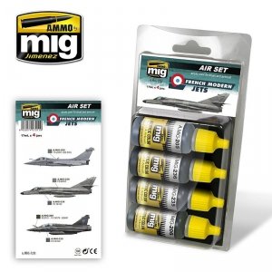 AMMO of Mig Jimenez 7211 FRENCH MODERN JETS 4x17ml