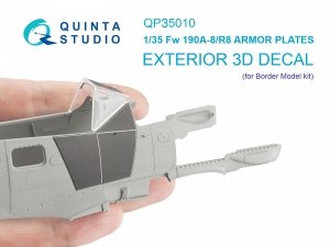 Quinta Studio QP35010 FW 190A-8/R-8 Armor plates (Border Model) 1/35