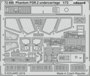 Eduard 72686 Phantom FGR.2 undercarriage AIRFIX 1/72