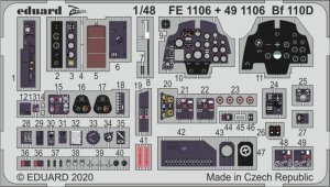 Eduard 491106 Bf 110D interior 1/48 DRAGON