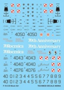 Techmod 48096 - General Dynamics F-16C/D Block 52+ (1:48)