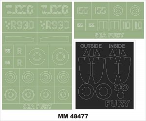 Montex MM48477 SEA FURY FB.11 AIRFIX A06105 1/48