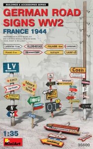 MiniArt 35600 GERMAN ROAD SIGNS WW2 (FRANCE 1944) 1/35