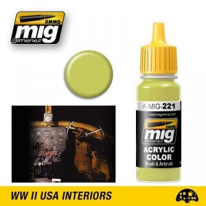 AMMO of Mig Jimenez 0221 FS 33481 ZINC CHROMATE YELLOW