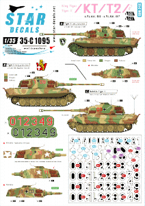 Star Decals 35-C1095 King Tiger / Tiger II # 3 1/35
